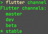 Output of Flutter channel command