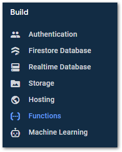 Link to the Cloud Functions area