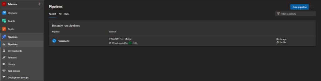Add a new pipeline in Azure DevOps