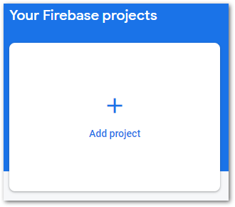 Screenshot while adding a new firebase project by author