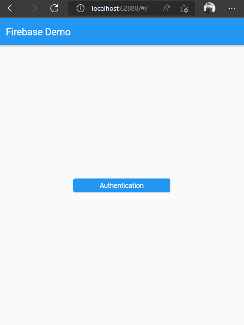 Firebase authentication demo by author