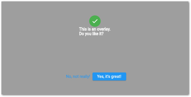 Flutter Overlay example by author