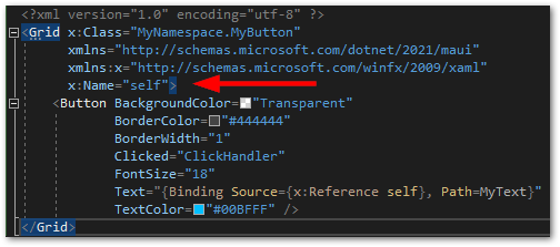 Add a x:Name property to a custom control in .NET MAUI